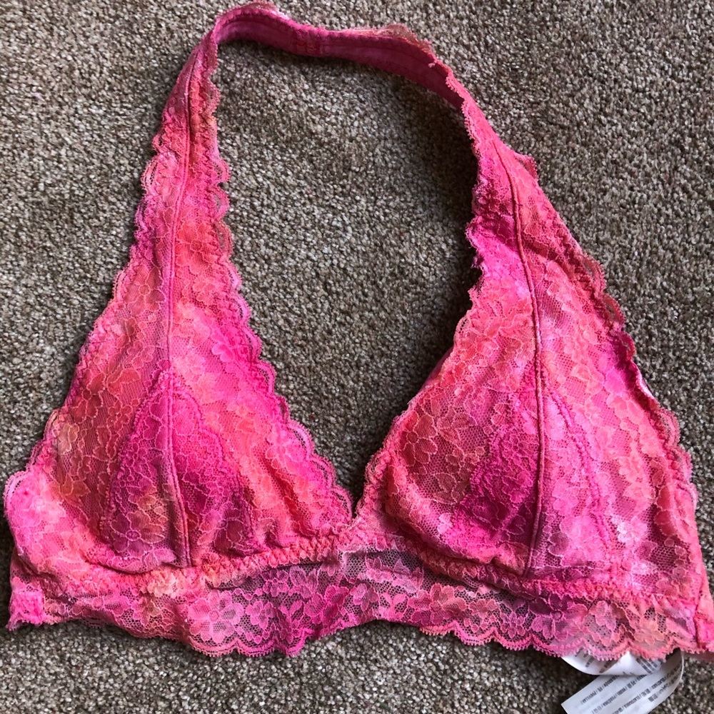 Pink lace Hollister bralette